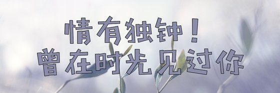 情有独钟！曾在时光见过你
